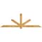 Ekena Millwork Kennewick Rough Sawn Timber Gable Bracket, Western Red Cedar, 84"W x 28"H x 4"D x 4"F, 8/12 Pitch GBW084X28X0404KEN00RWR - alternate 1